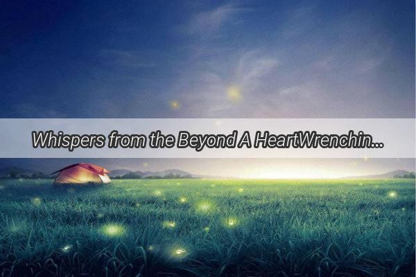 Whispers from the Beyond A HeartWrenching Dream of a Deceased Loved One